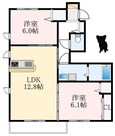 ソラーナ深井A棟の物件間取画像